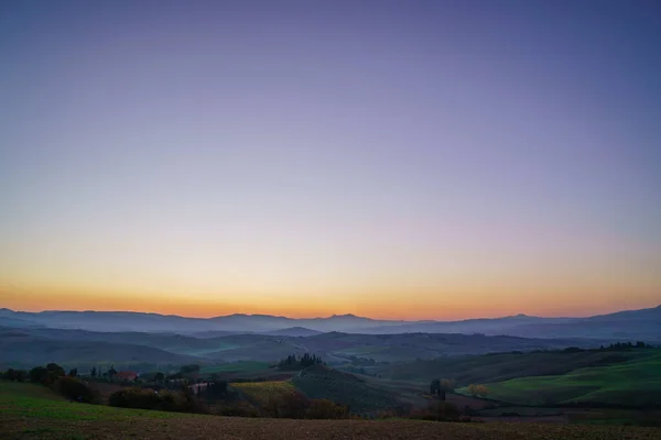 Paesaggio Toscano Colori Molto Peri — Foto Stock