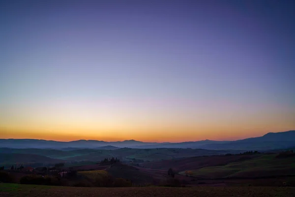 Tuscany Landscape Very Peri Colors — Stock Photo, Image