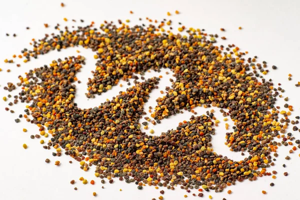 Högen Bee Pollen Vit — Stockfoto