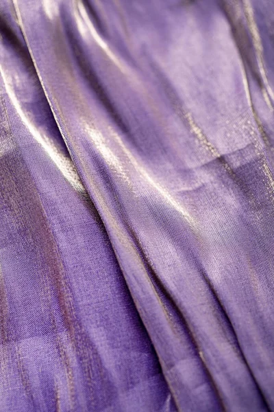 Close Purple Silk Textured Cloth Background — Stock Photo, Image