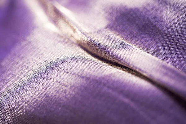 Close Purple Silk Textured Cloth Background — Stock Photo, Image