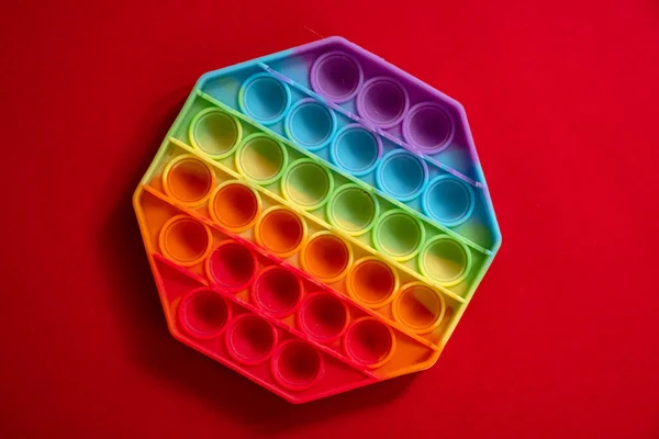 Popularny Silikon Kolorowy Antystres Pop Zabawka Dla Dziecka — Zdjęcie stockowe