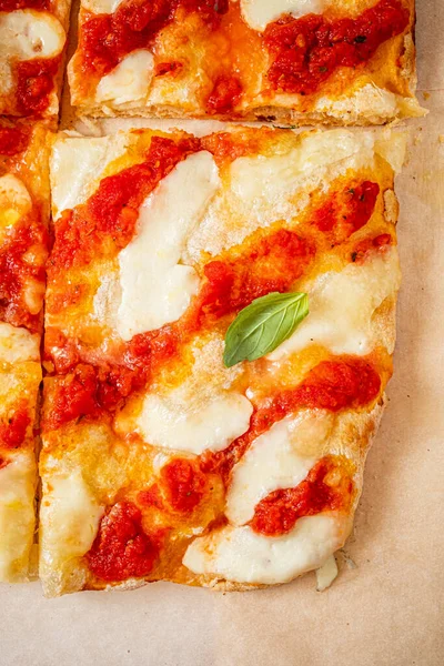 Pizza Italiana Tablero Madera — Foto de Stock