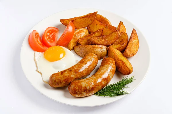 Tasty Breakfast White — Stock Photo, Image