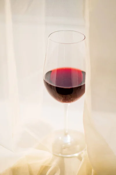 Vin Rouge Dans Verre — Photo