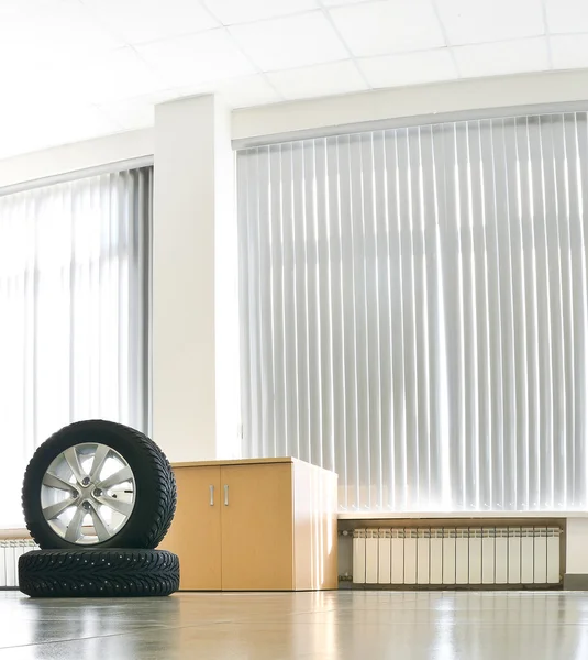 Interior with wheels — Stock Image Interior with wheels Royalty Free Stock Photos