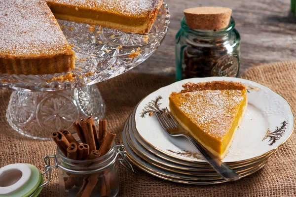 Pumpkin pie — Stock Photo, Image