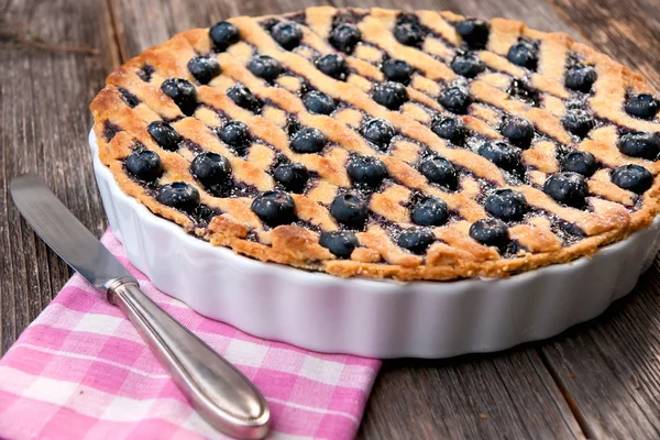 Blaubeerkuchen — Stockfoto