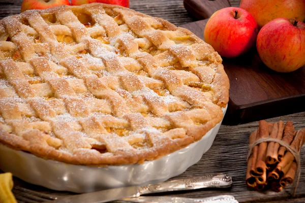 Torta de maçã — Fotografia de Stock