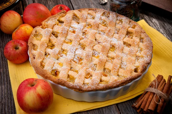 Torta de maçã — Fotografia de Stock