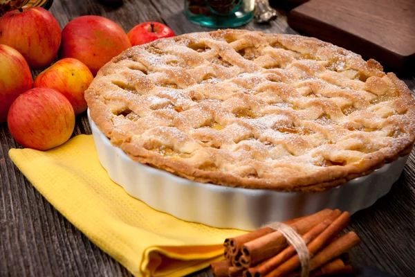 Torta de maçã — Fotografia de Stock