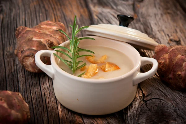 Jerusalem artichoke soup — Stock Photo, Image