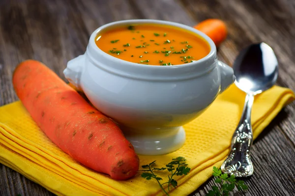 Sopa de cenoura — Fotografia de Stock