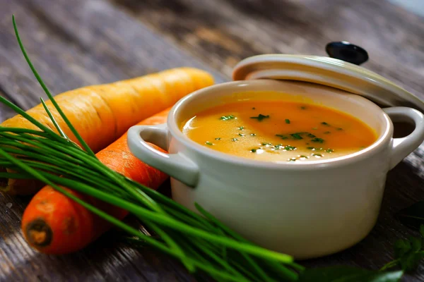 Sopa de cenoura — Fotografia de Stock