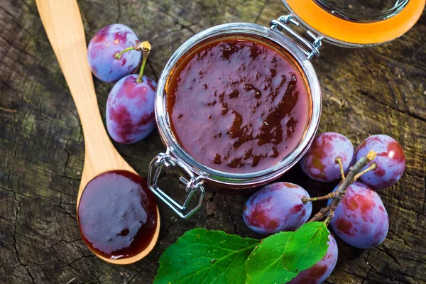 Zwetschgenmarmelade — Stockfoto