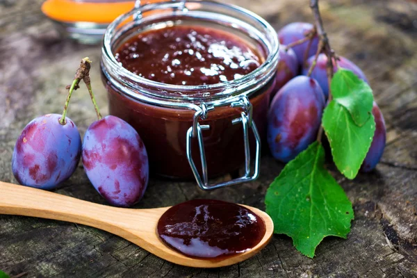 Zwetschgenmarmelade — Stockfoto