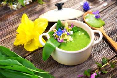 Spring soup clipart