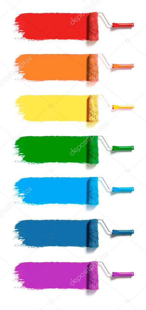 Color Paint Rollers Stock Photo Image By C Nrey Ad 21626723