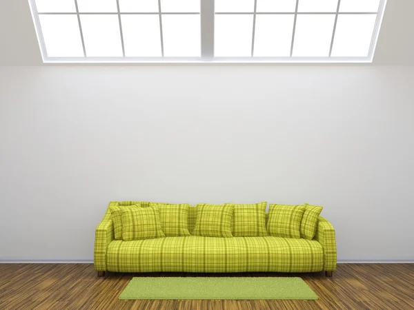 Sofá verde —  Fotos de Stock