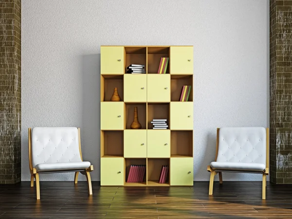 Livingroom with furniture — Stock Photo, Image