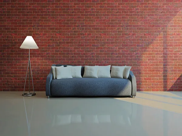 Salón con sofá — Foto de Stock