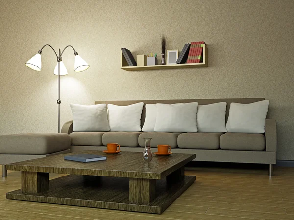 Sofa im Wohnzimmer — Stockfoto