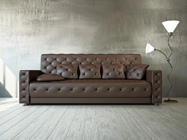 Livingroom cu canapea — Fotografie, imagine de stoc