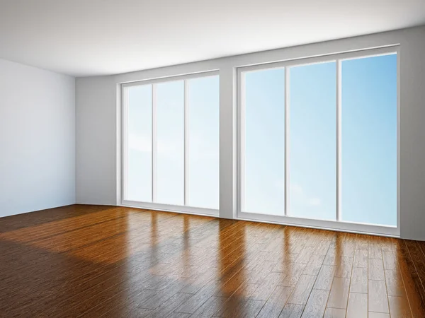 Leeres Zimmer mit Fenster — Stockfoto
