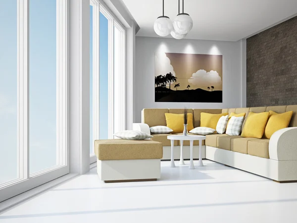 Wohnzimmer mit Sofas — Stockfoto
