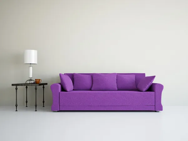 Καθιστικό με καναπέ — Φωτογραφία Αρχείου
