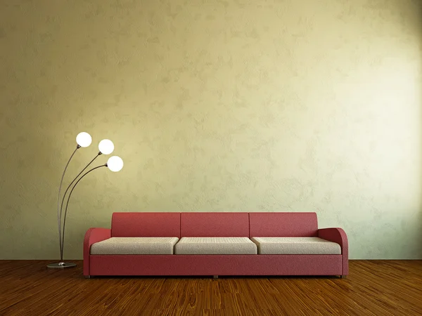 Wohnzimmer mit Sofa — Stockfoto