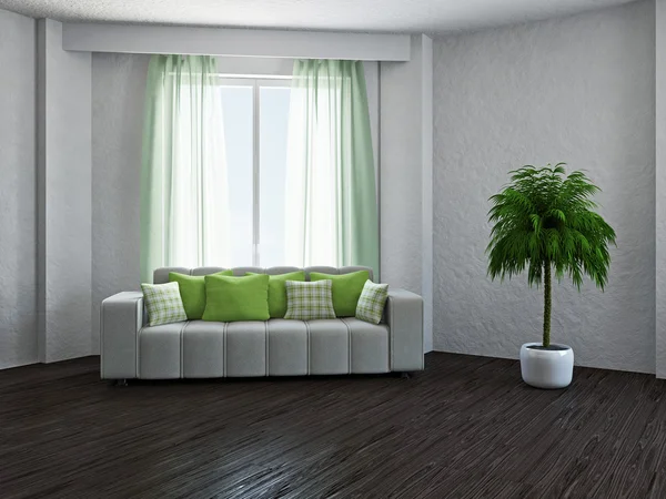 Livingroom with sofa — Stock Photo, Image