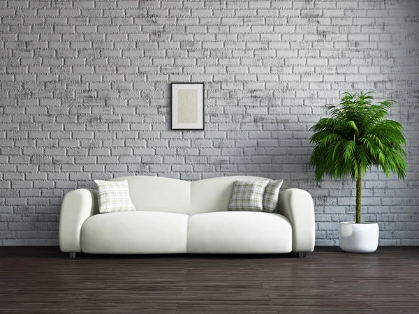 Wohnzimmer mit Sofa — Stockfoto