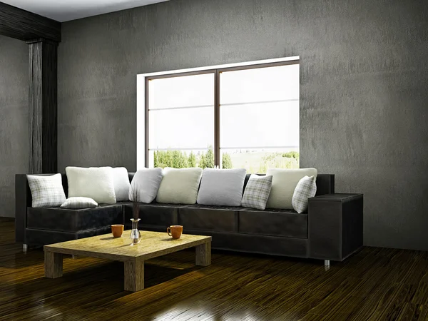 Old room with sofa — Stock Photo, Image