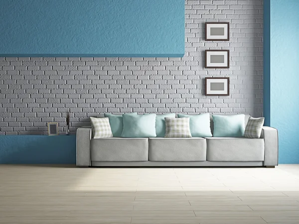 Wohnzimmer mit Sofa — Stockfoto