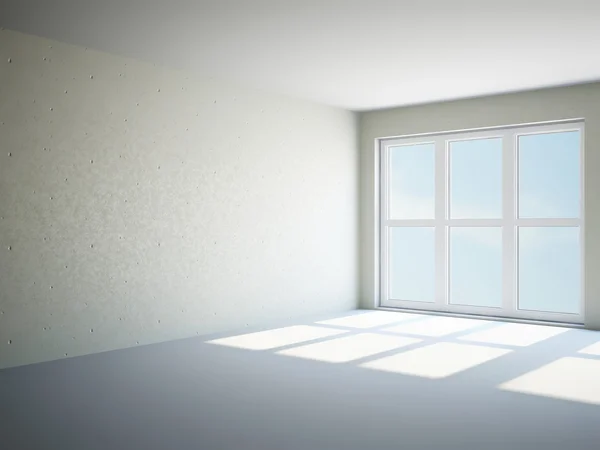 Habitación vacía con ventanas — Foto de Stock