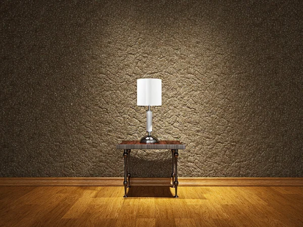 Лампа на столе — стоковое фото