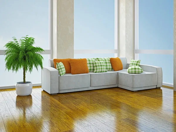 Sofa with pillows — Stock Photo, Image