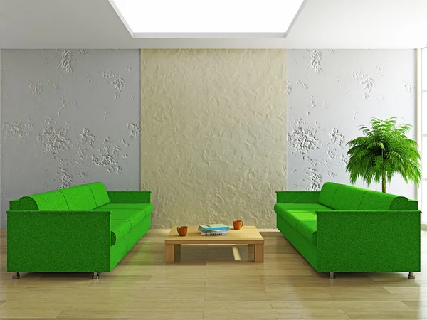 Livingroom with sofas — Stock Photo, Image