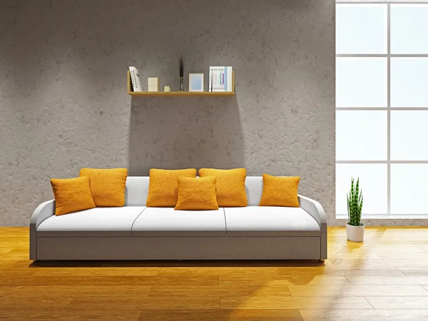 Wohnzimmer mit Sofa — Stockfoto