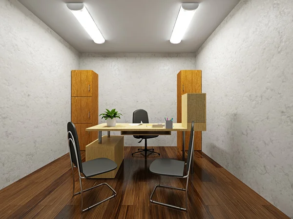 Um pequeno escritório — Fotografia de Stock