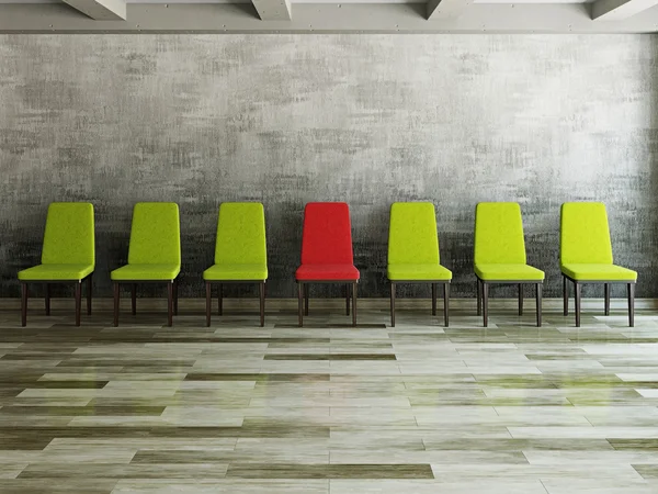 A row of chairs — Stock Photo, Image