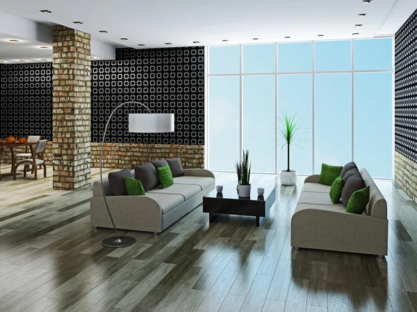 Large livingroom — Stock Photo, Image