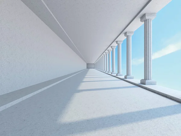 A long corridor — Stock Photo, Image