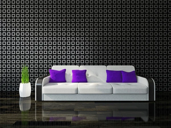 Weißes Sofa — Stockfoto