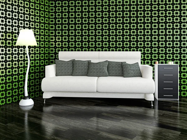 Weißes Sofa — Stockfoto