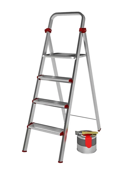 Metal stepladder — Stock Photo, Image