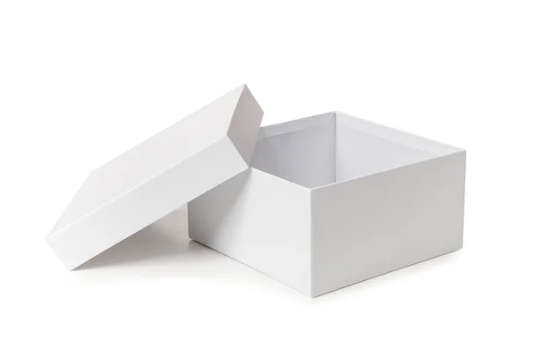 White box isolated on white background — Stock Photo, Image