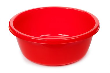 Beyaz arka plan üzerinde izole plastik Havzası
