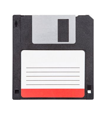 Beyaz arka plan üzerinde izole pc için eski disket